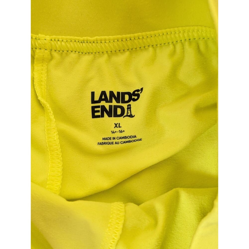 LANDS' END Pull-on Quick Dry Active Skort Girls XL 14-16 Blue Palm Tie Dye - Picture 3 of 7